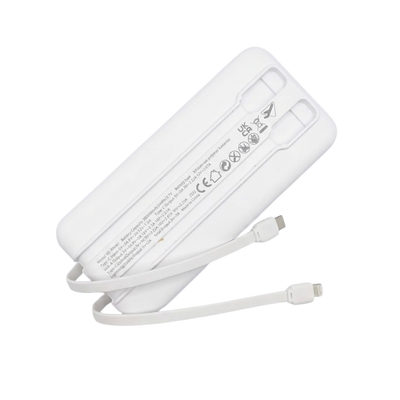 20,000mAh Power Bank – Built-in Type-C & Lightning Cable | Fast Charging