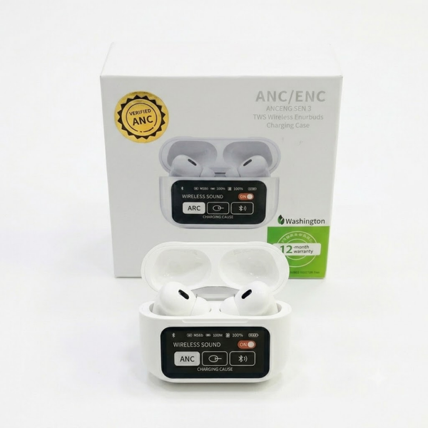 ANC/ENC TWS Wireless Earbuds with Charging Case