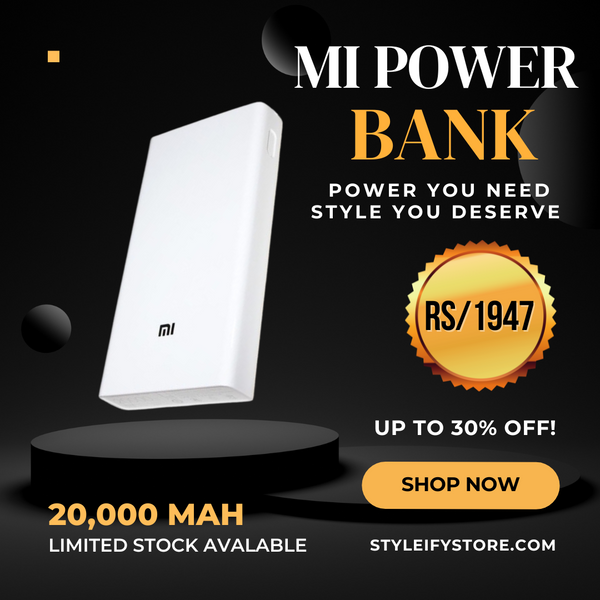 Mi Power Bank 20,000mah – High-capacity Portable Power Bank