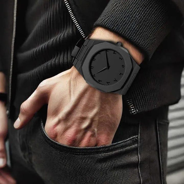 Black Aura X – Bold Quartz Chain Watch
