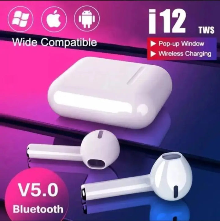 I12 Tws Earbudstouch Control Earphones Headsets With Mic In-ear Stereo Earbuds | Mini Headphones Wireless Bluetooth 5.0