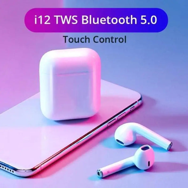 I12 Tws Earbudstouch Control Earphones Headsets With Mic In-ear Stereo Earbuds | Mini Headphones Wireless Bluetooth 5.0