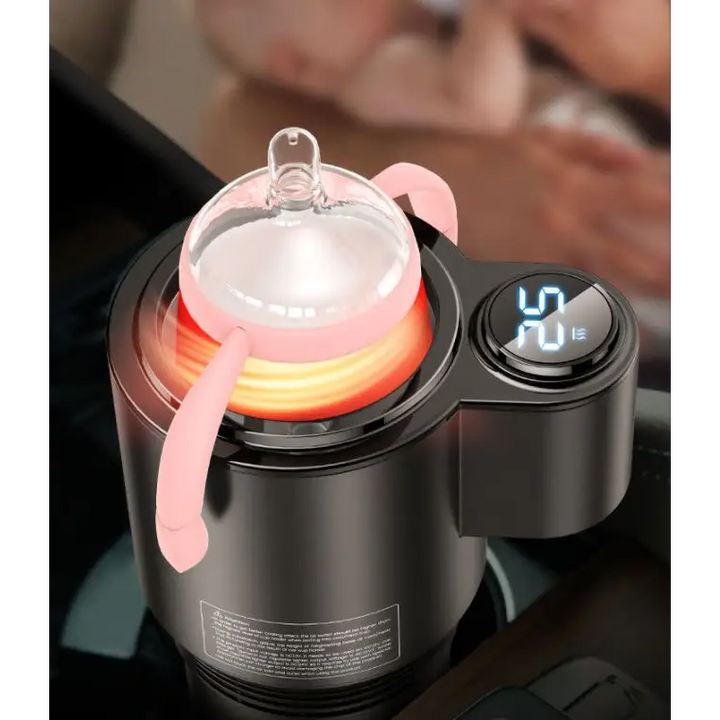 USAMS US-ZB160 Digital Display Smart Car Heating & Cooling Cup – Advanced Car Accessory for Temperature Control