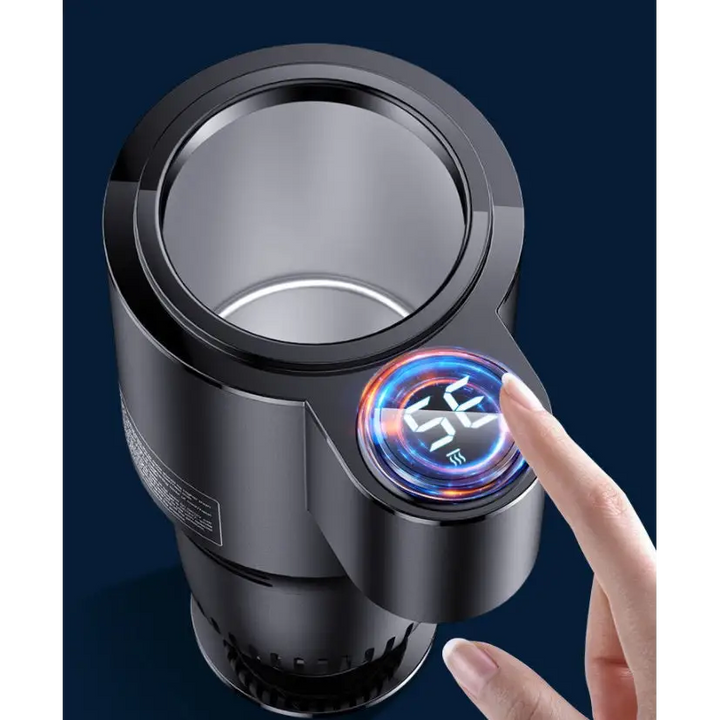 USAMS US-ZB160 Digital Display Smart Car Heating & Cooling Cup – Advanced Car Accessory for Temperature Control