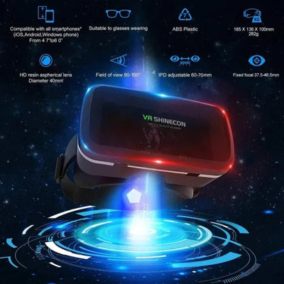 VR Box 3D Virtual Reality Headset with Remote | Styleify
